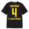 Jalkapallo Peliasut Borussia Dortmund N. Schlotterbeck 4 Vieras Pelipaita 2026-27 Lyhythihainen