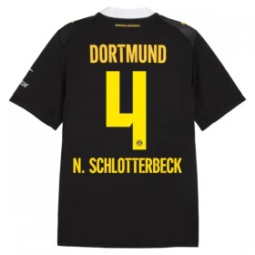 Jalkapallo Peliasut Borussia Dortmund N. Schlotterbeck 4 Vieras Pelipaita 2026-27 Lyhythihainen