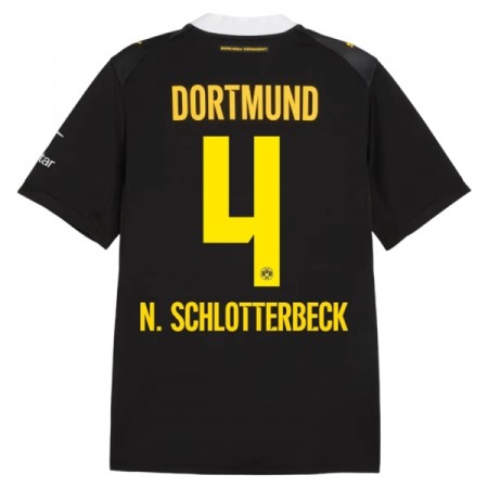 Jalkapallo Peliasut Borussia Dortmund N. Schlotterbeck 4 Vieras Pelipaita 2026-27 Lyhythihainen