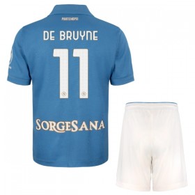Jalkapallo Peliasut SSC Napoli De Bruyne 11 Lasten Koti Pelipaita 2026-27 Lyhythihainen