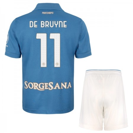 Jalkapallo Peliasut SSC Napoli De Bruyne 11 Lasten Koti Pelipaita 2026-27 Lyhythihainen Jalkapallo Peliasut SSC Napoli De Bruyne 11 Lasten Koti Pelipaita 2026-27 Lyhythihainen