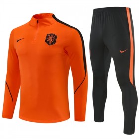 Alankomaat Training Huppari Quarter-Zip 2026-27 Oranssi