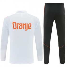 Alankomaat Training Huppari Quarter-Zip 2026-27 Valkoinen