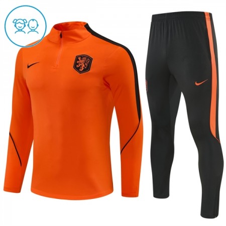 Lasten Alankomaat Training Huppari Quarter-Zip 2026-27 Oranssi