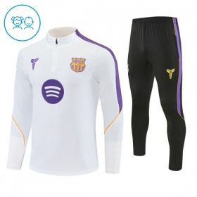Lasten Barcelona Training Huppari Quarter-Zip 2026-27 Valkoinen