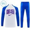 Lasten Chelsea Training Huppari Quarter-Zip 2026-27 Valkoinen
