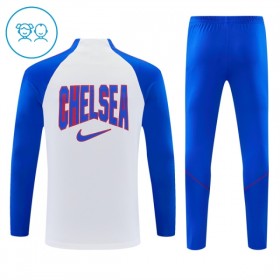 Lasten Chelsea Training Huppari Quarter-Zip 2026-27 Valkoinen