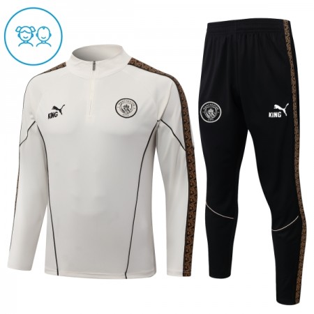 Lasten Manchester City Training Huppari Quarter-Zip 2026-27 Harmaa