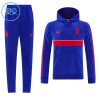 Lasten Manchester United Hoodie Training Huppari 2026-27 Sininen