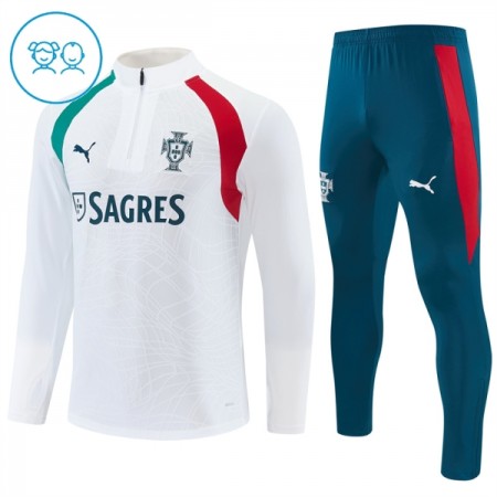 Lasten Portugali Training Huppari Quarter-Zip 2026-27 Valkoinen