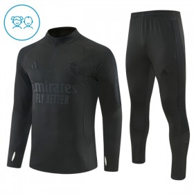 Lasten Real Madrid Training Huppari Quarter-Zip 2026-27 Musta