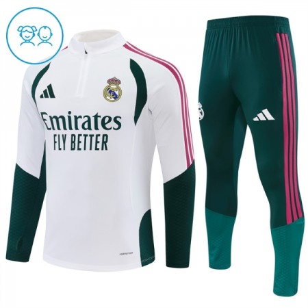Lasten Real Madrid Training Huppari Quarter-Zip 2026-27 Valkoinen Lasten Real Madrid Training Huppari Quarter-Zip 2026-27 Valkoinen