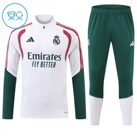 Lasten Real Madrid Training Huppari Quarter-Zip 2026-27 Valkoinen