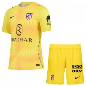 Jalkapallo Peliasut Atlético Madrid Maalivahti Lasten 2026-27 Keltainen Lyhythihainen