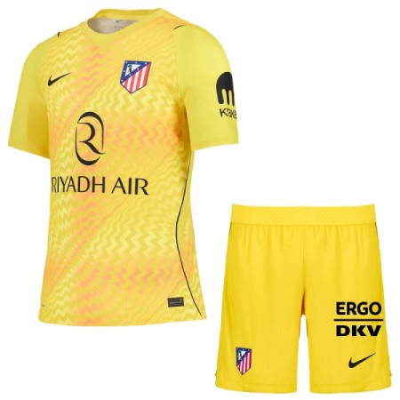 Jalkapallo Peliasut Atlético Madrid Maalivahti Lasten 2026-27 Keltainen Lyhythihainen