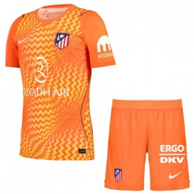 Jalkapallo Peliasut Atlético Madrid Maalivahti Lasten 2026-27 Oranssi Lyhythihainen