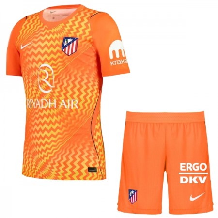 Jalkapallo Peliasut Atlético Madrid Maalivahti Lasten 2026-27 Oranssi Lyhythihainen