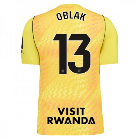 Jalkapallo Peliasut Atlético Madrid Oblak 13 Maalivahti 2026-27 Keltainen Lyhythihainen