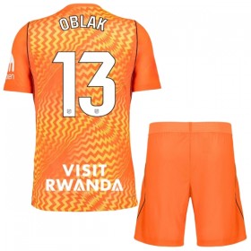 Jalkapallo Peliasut Atlético Madrid Oblak 13 Maalivahti Lasten 2026-27 Oranssi Lyhythihainen