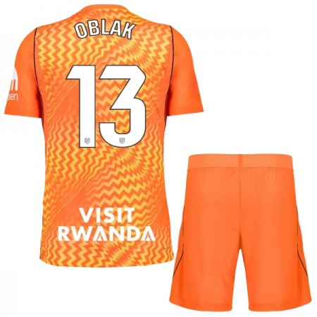 Jalkapallo Peliasut Atlético Madrid Oblak 13 Maalivahti Lasten 2026-27 Oranssi Lyhythihainen Jalkapallo Peliasut Atlético Madrid Oblak 13 Maalivahti Lasten 2026-27 Oranssi Lyhythihainen