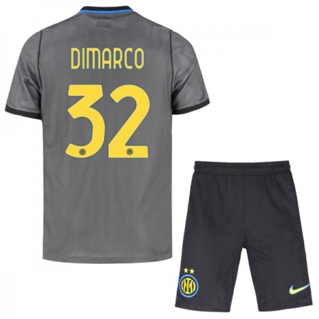 Jalkapallo Peliasut Inter Milan Dimarco 32 Lasten Kolmas Pelipaita 2026-27 Lyhythihainen