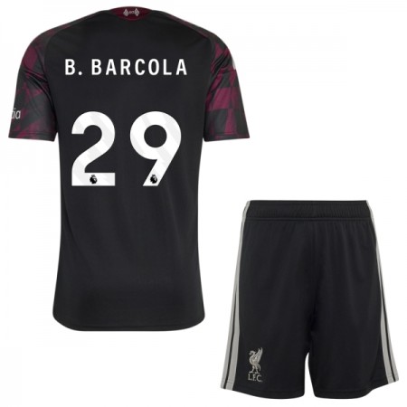 Jalkapallo Peliasut Liverpool B. Barcola 29 Lasten Kolmas Pelipaita 2026-27 Lyhythihainen