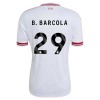 Jalkapallo Peliasut Liverpool B. Barcola 29 Vieras Pelipaita 2026-27 Lyhythihainen
