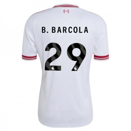 Jalkapallo Peliasut Liverpool B. Barcola 29 Vieras Pelipaita 2026-27 Lyhythihainen