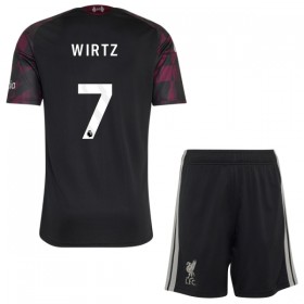 Jalkapallo Peliasut Liverpool Wirtz 7 Lasten Kolmas Pelipaita 2026-27 Lyhythihainen
