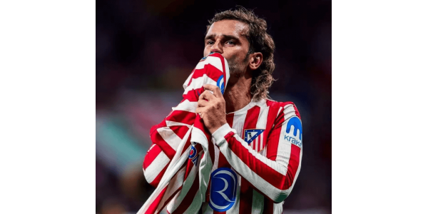 Atlético Madridin numero 7 Antoine Griezmann voitti Kultaisen jalan palkinnon