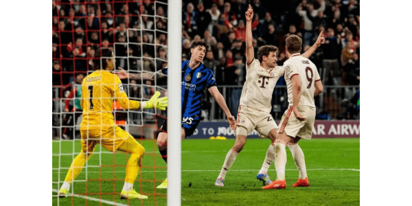 Bayern hävisi kotonaan, Inter Milan voitti 2-1 ja tarttui tilaisuuteen edetä Mestarien liigaan