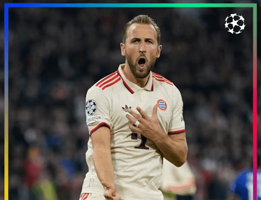 Kanen 4 maalia auttoivat Bayernia voittamaan vastustajansa 9-2