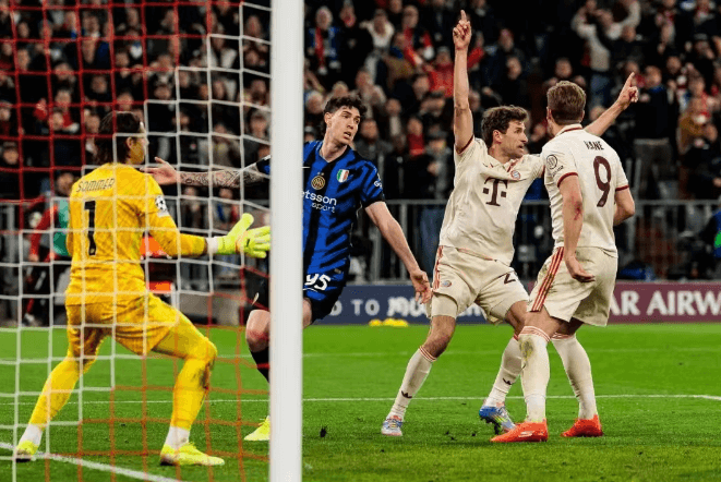 Bayern hävisi kotonaan, Inter Milan voitti 2-1 ja tarttui tilaisuuteen edetä Mestarien liigaan
