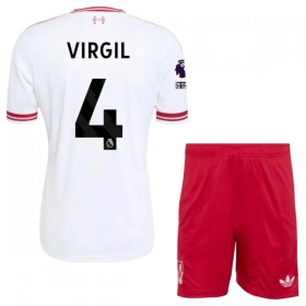 Jalkapallo Peliasut Liverpool Virgil 4 Lasten Vieras Pelipaita 2026-27 Lyhythihainen